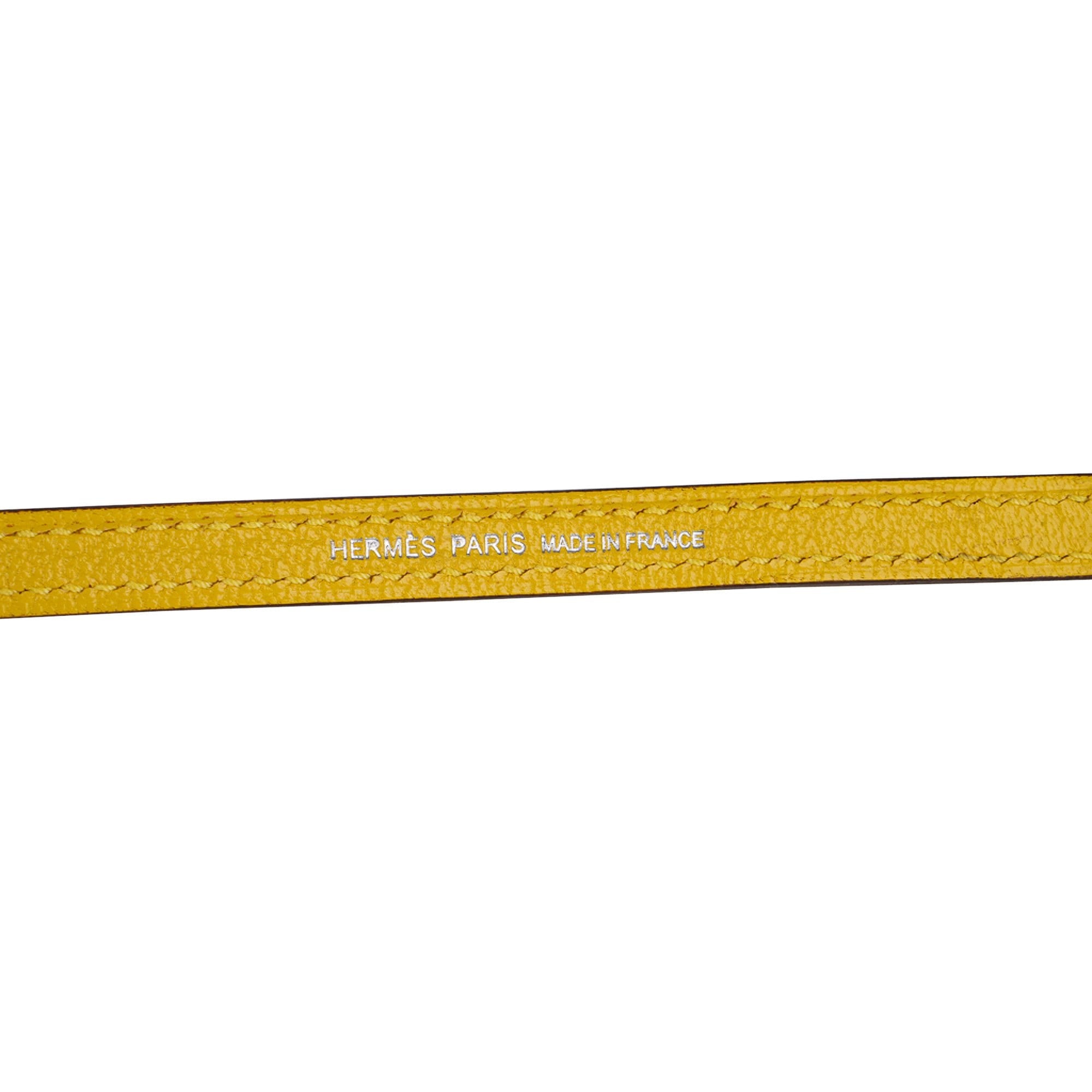 Hermes Verso Mini Kelly 20 Bag Sellier Jaune de Naples & Gold