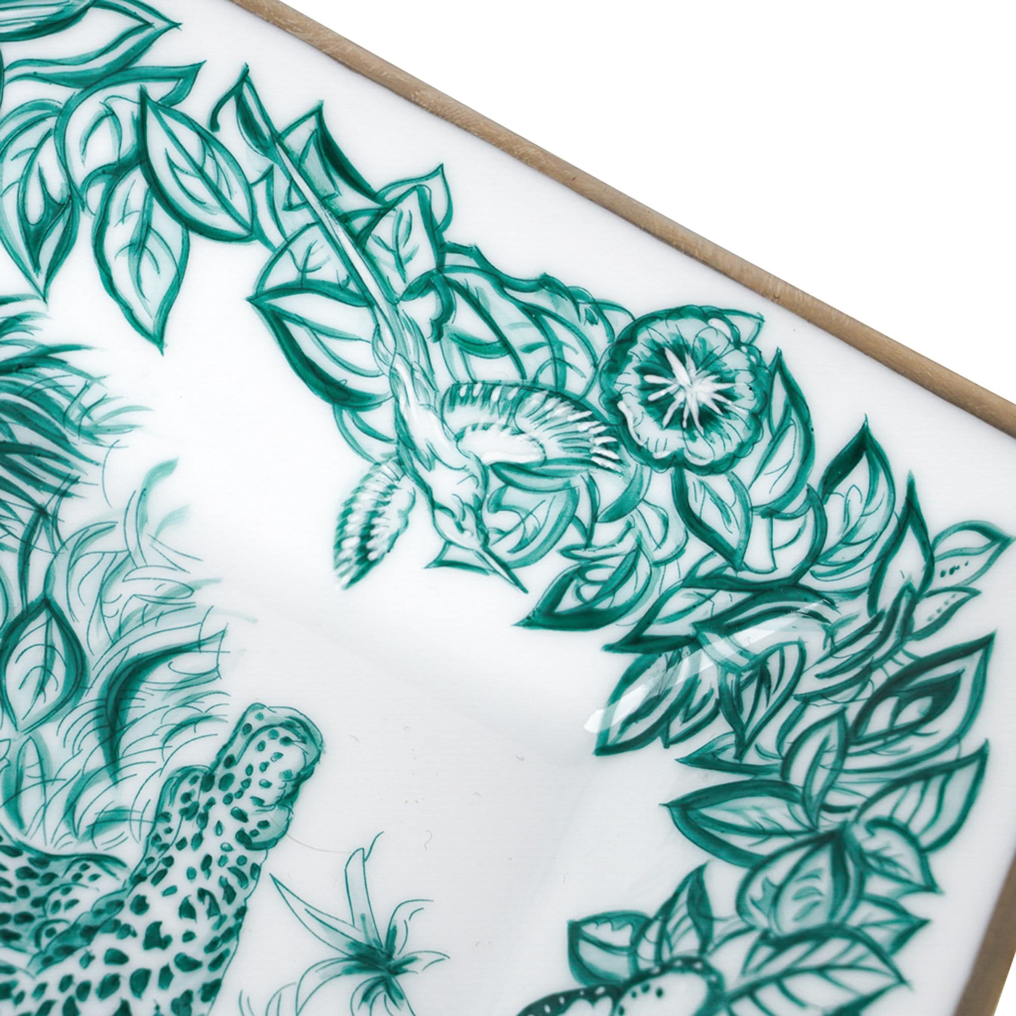 Hermès Jungle Love Limoges Porcelain Tray – Emerald