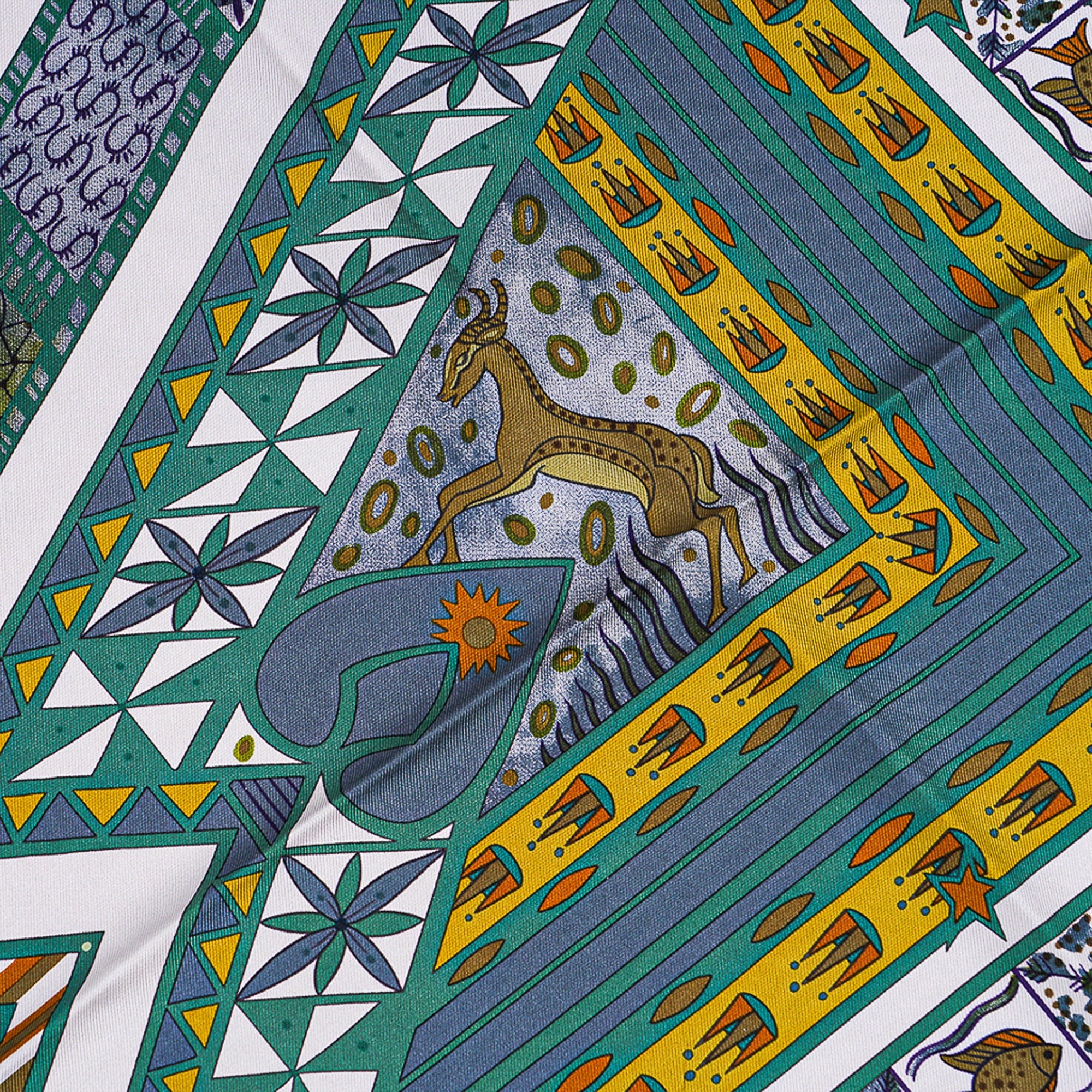 Hermès Ors Bleus d'Afrique Scarf by Zoé Pauwels | Mightychic
