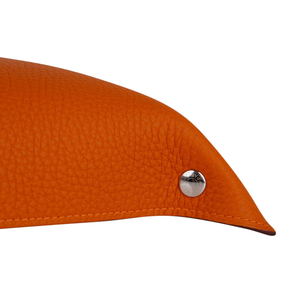 Hermes Mises Et Relances Change Tray / Desk Tray Orange Clemence