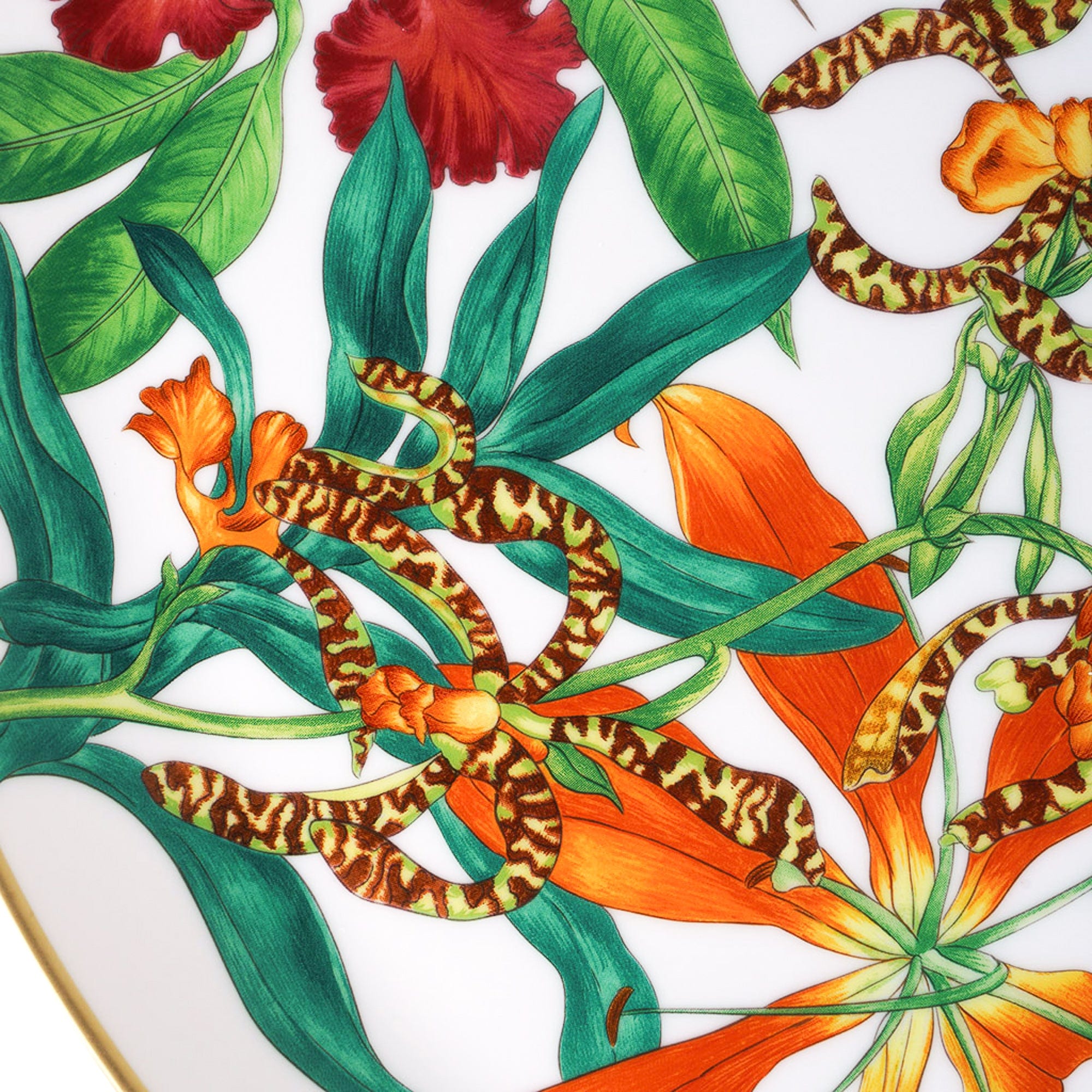 Hermes Passifolia Tart Platter New w/Box | Mightychic