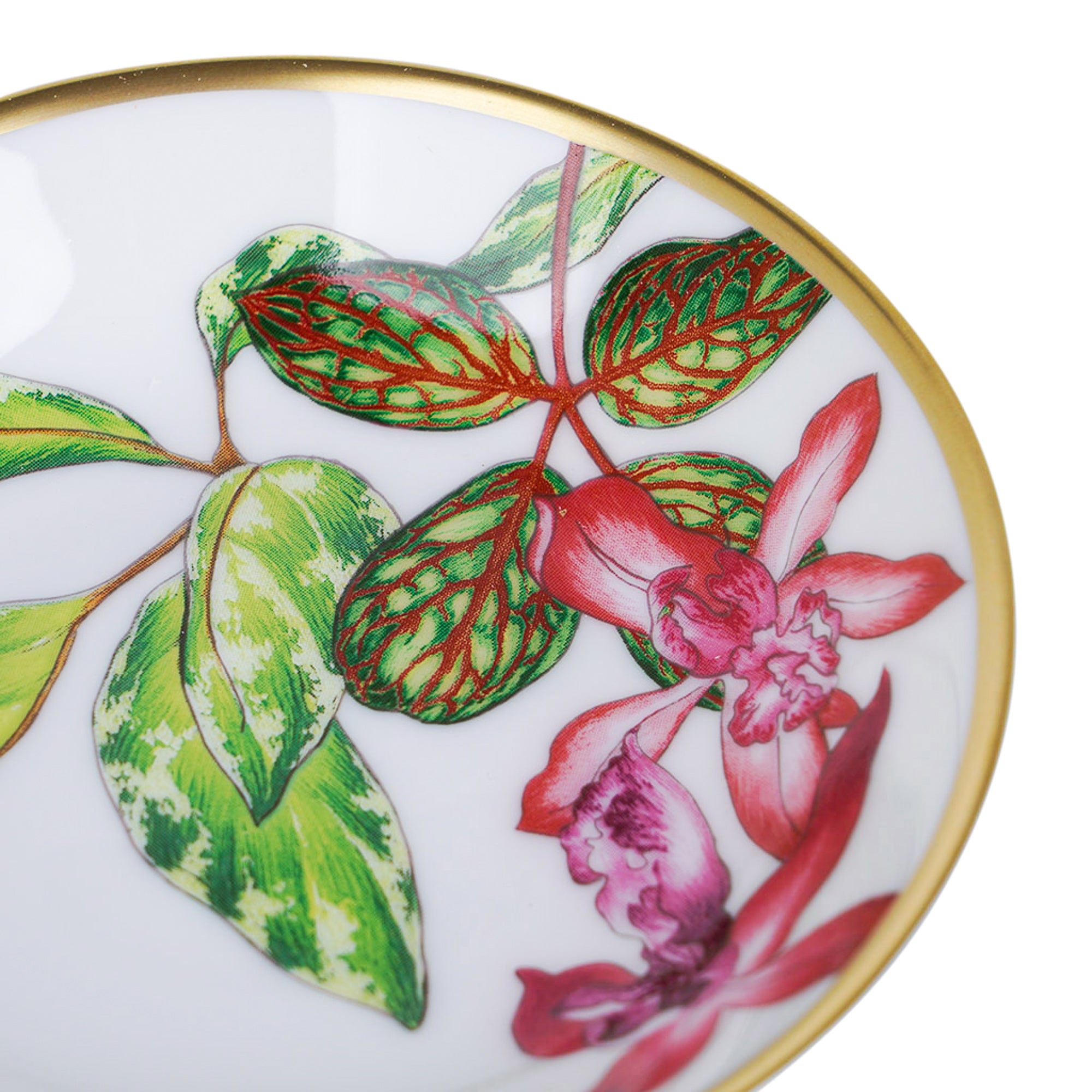 【新品・未使用】Hermès お皿 葉のデザイン Hermes Passifolia Soy Dish Set of 2 New w/Box | Mightychic