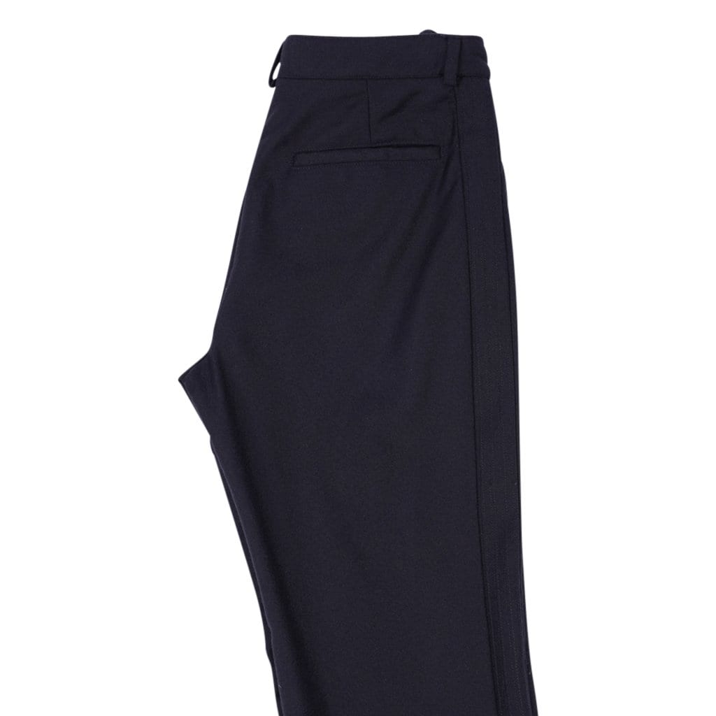 Chanel 04A Pant Black Wool Cashmere with Tuxedo Detail 36 | Mightychic