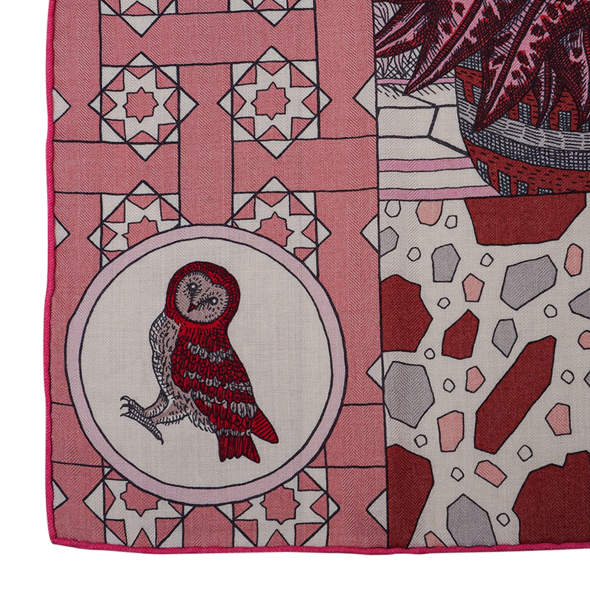 HERMESエルメス カシシル グラン・カロッス・プール・アン・アンバサドゥール Hermes La Danse des Amazones Shawl Vieux Rose Cashmere