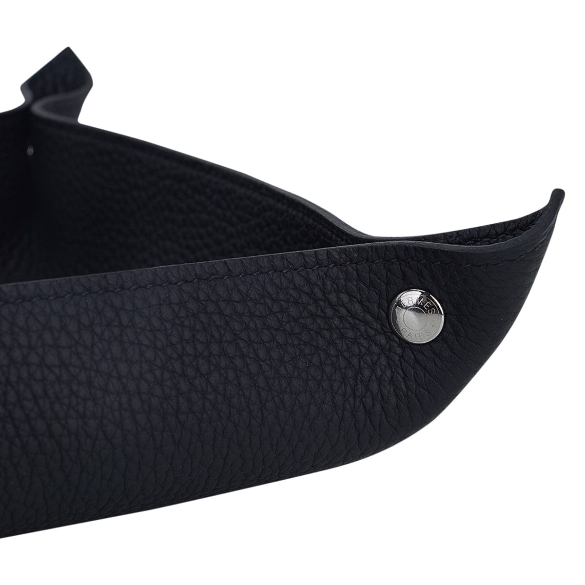 Hermes Change Tray Black Clemence Leather | Mightychic