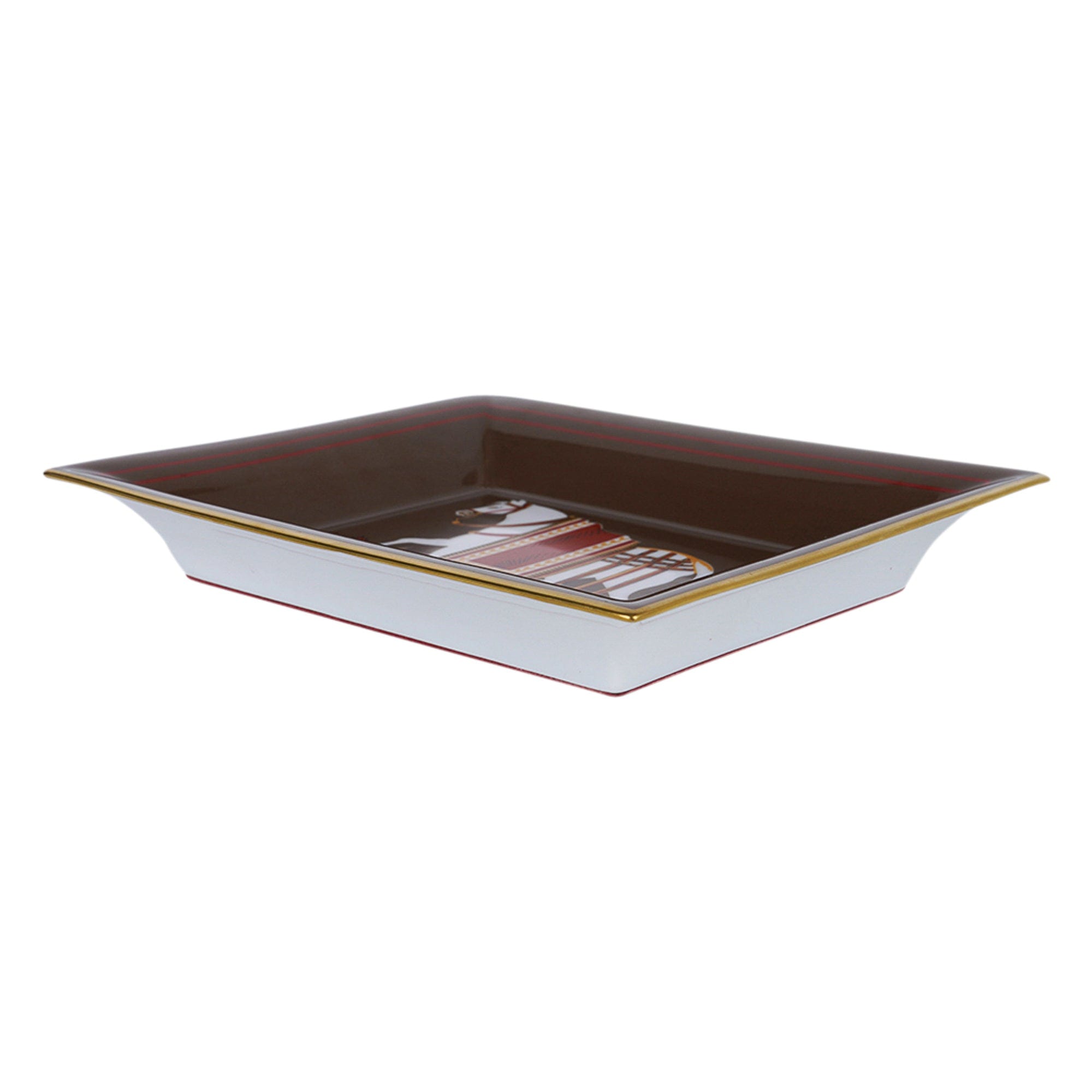 Hermès Chevaux à la Couverture Tray Vintage Porcelain | Mightychic