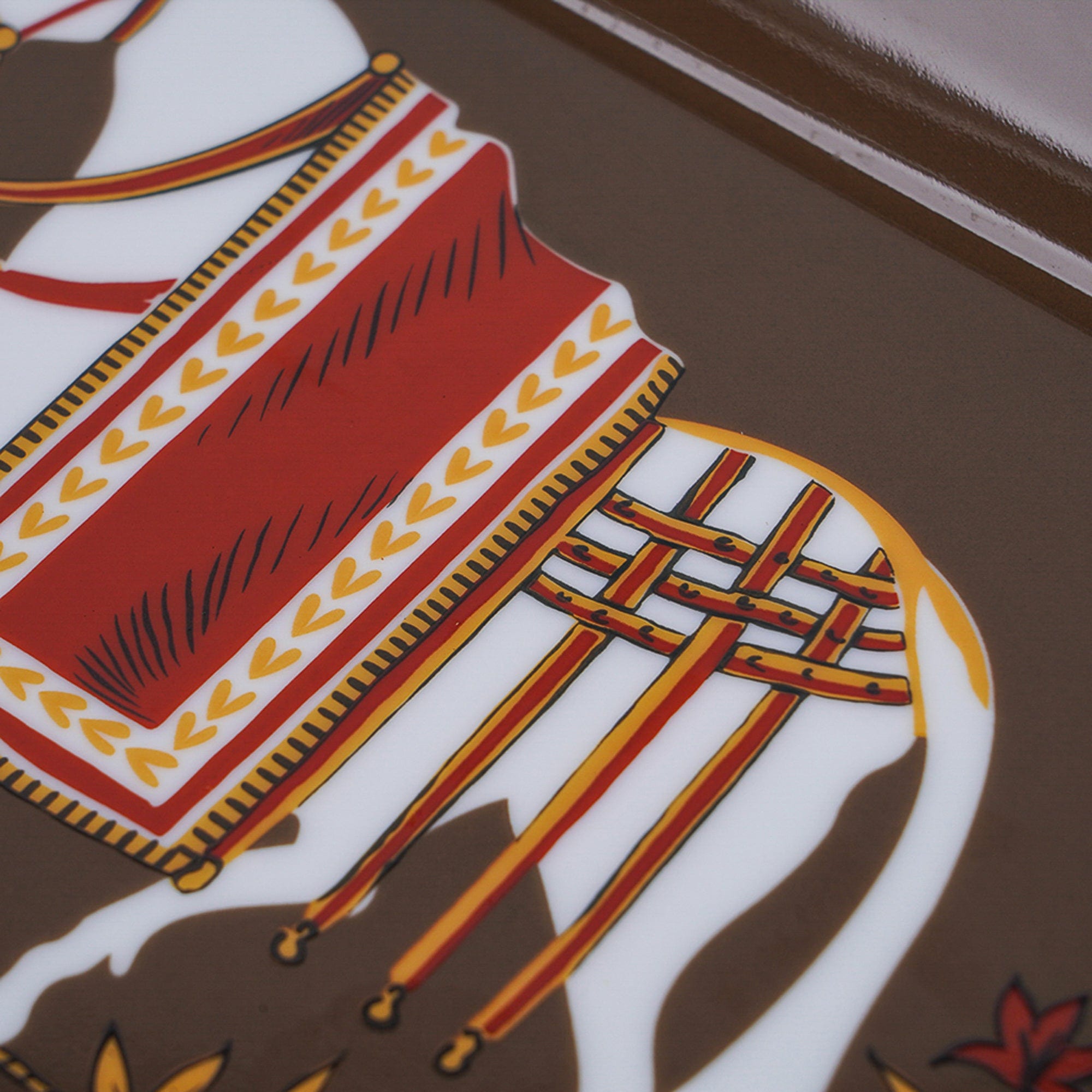 Hermès Chevaux à la Couverture Tray Vintage Porcelain | Mightychic