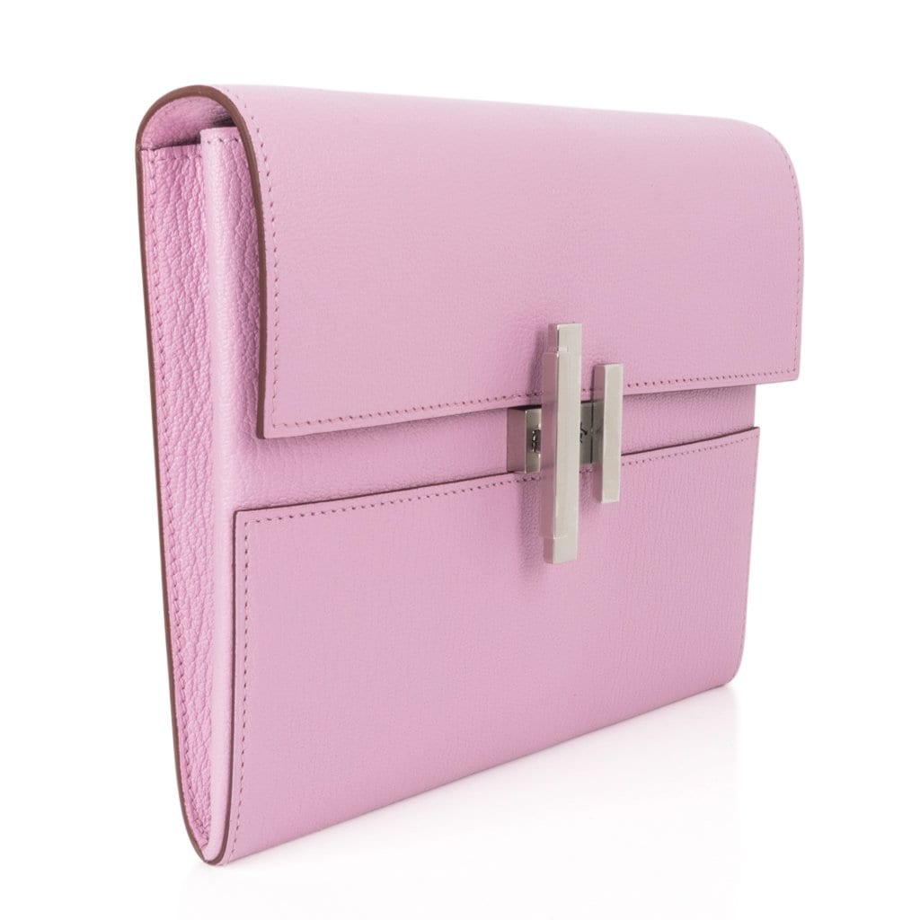 Hermes Cinhetic To Go Wallet Mauve Sylvestre – Mightychic