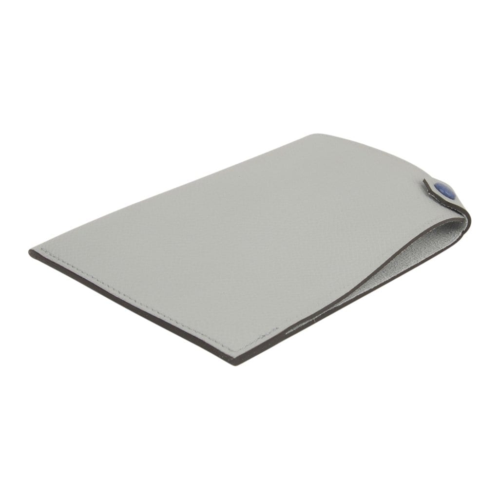Hermès Tarmac Passport Holder – Blue Glacier | Mightychic