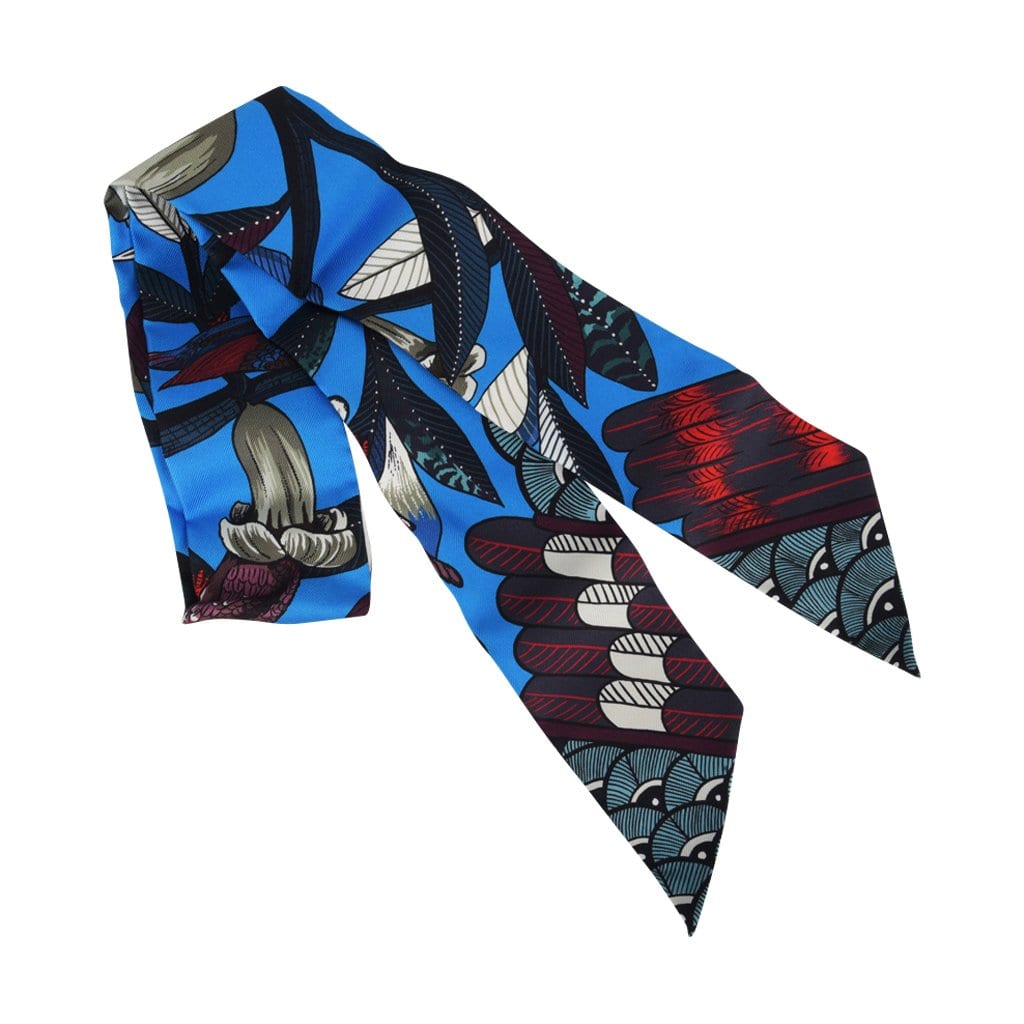 Hermes Twilly Tree Of Song Cobalt and Rouge Set of 2 | Mightychic