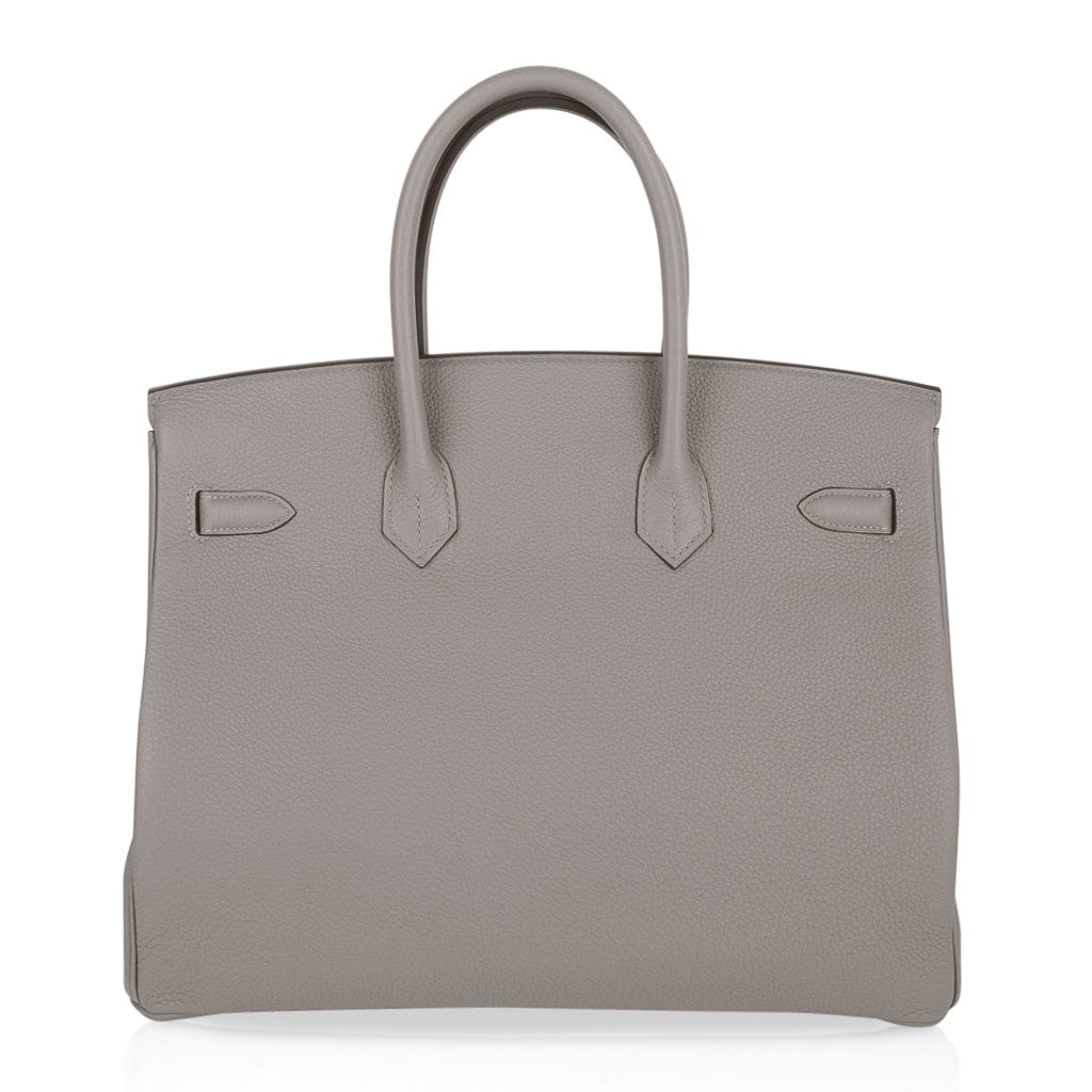 Hermes Birkin 35 Bag Gris Asphalte Togo Gold Hardware | Mightychic
