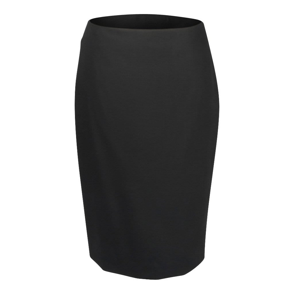 Jean Paul Gaultier Black Pencil Skirt – Lace Inset Vent