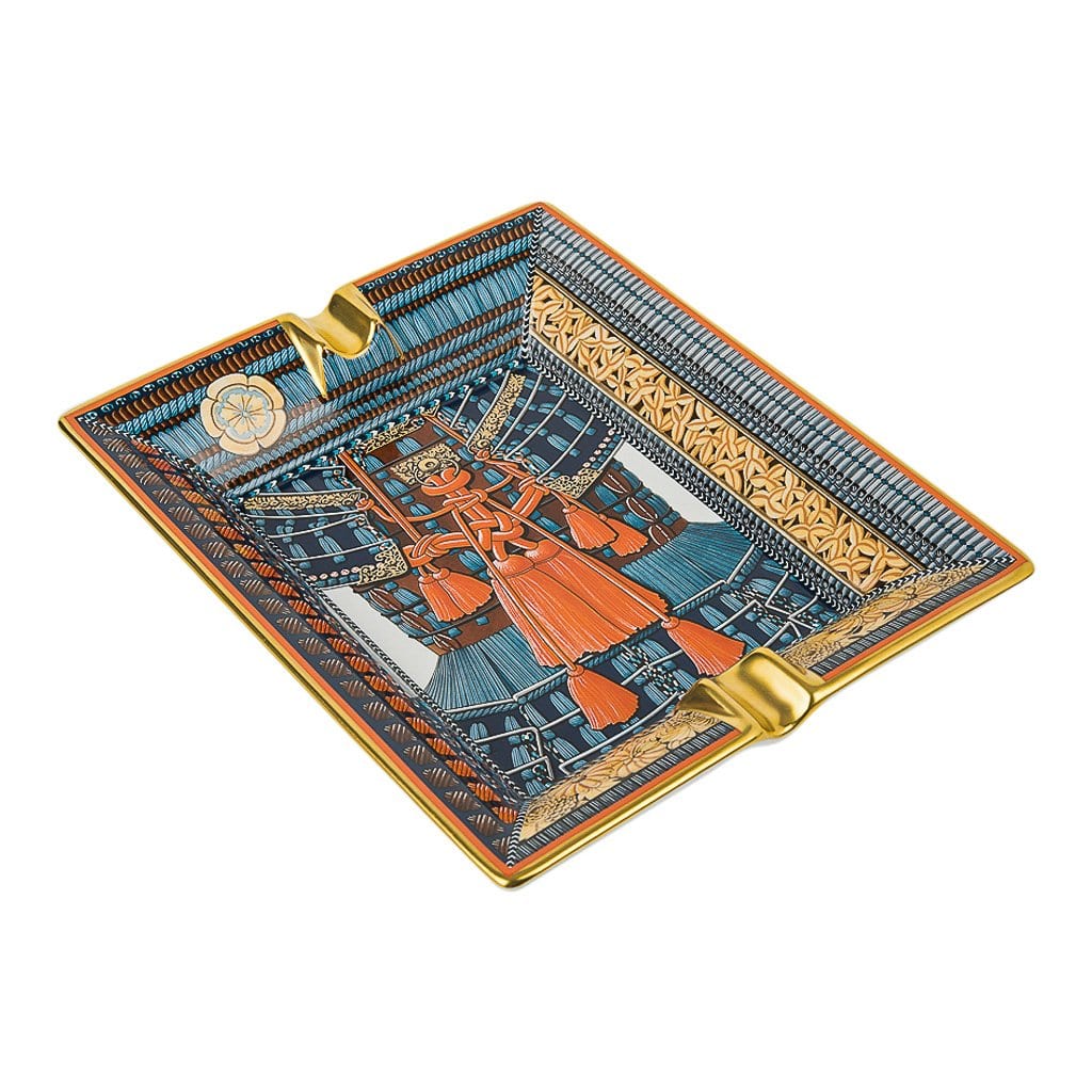 Hermes Change Tray Parures de Samourais Suit of Armor Porcelain