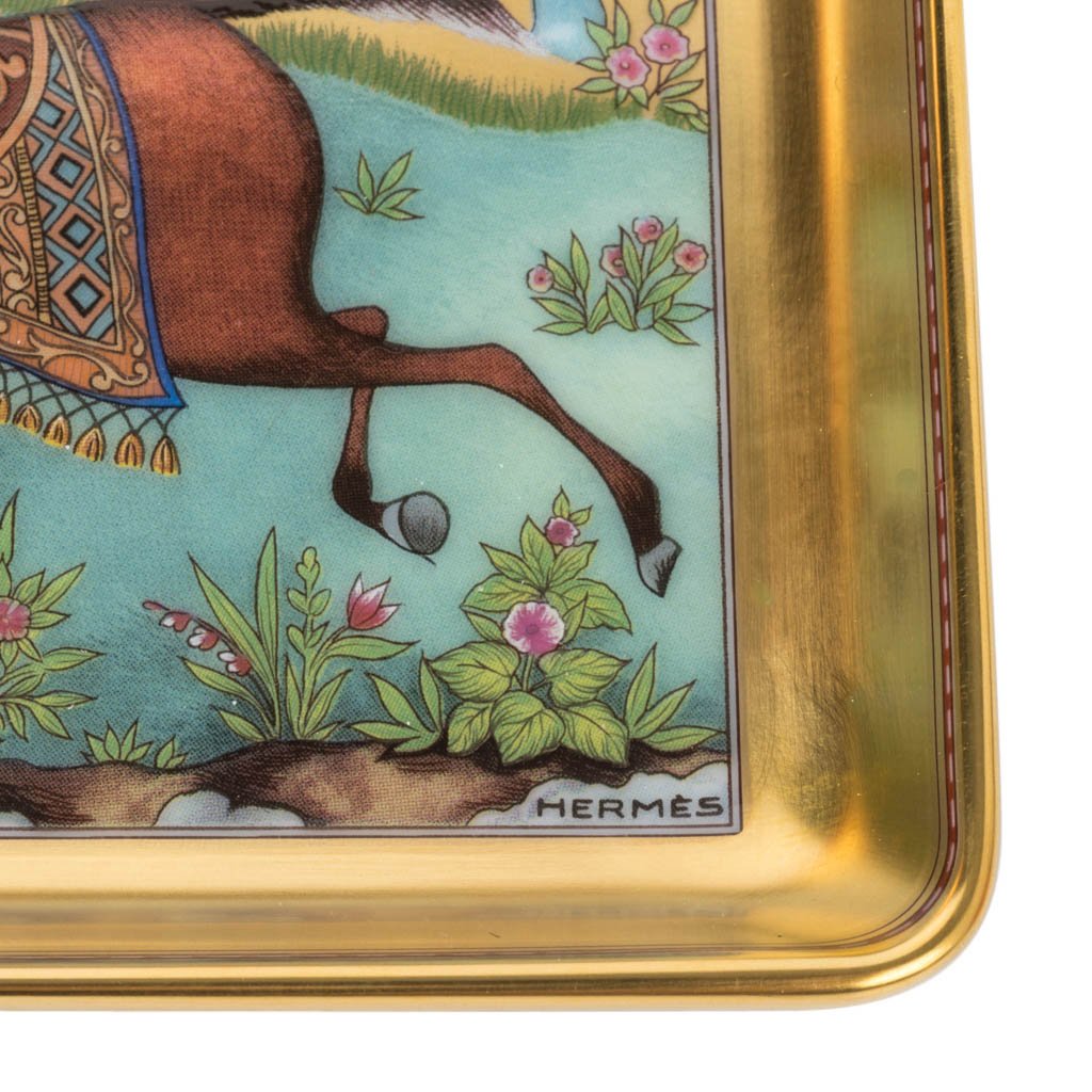 Hermes Tray Cheval D'Orient Porcelain Small Model | Mightychic
