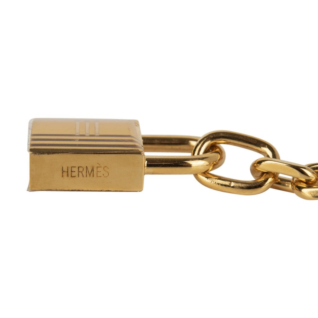 Hermes Limited Edition Breloque Olga Bag Charm in Gold | Mightychic
