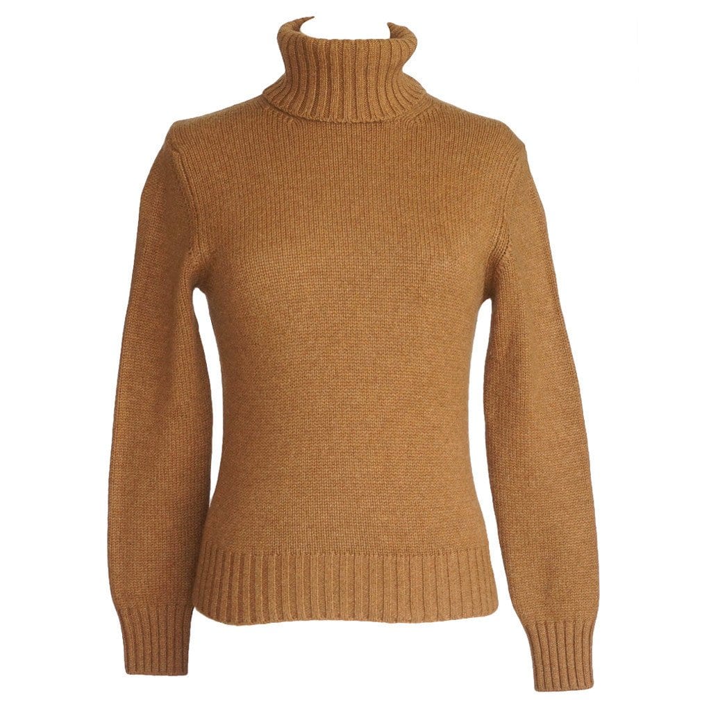 最高級　Loro Piana カシミヤ 100% ハイネックタートルニット　40 Loro Piana Sweater Camel Cashmere Turtleneck 42 / 6 | Mightychic