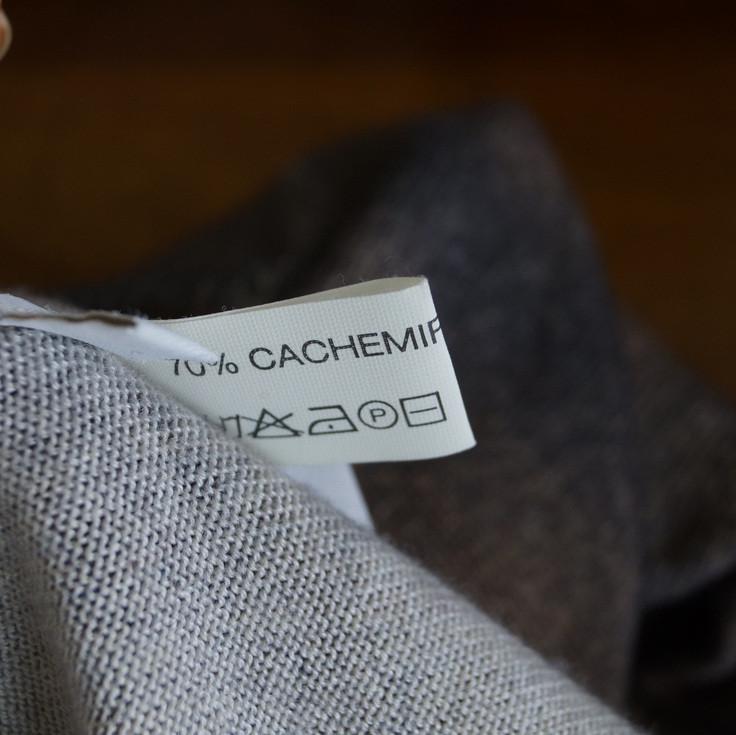 【LUCIEN PELLAT-FINET】Damage Top Lucien Pellat-Finet Cashmere Top – Earth toned striped