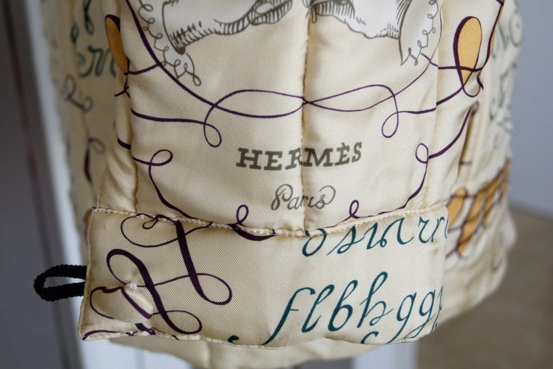 Hermes Jacket Vintage L'Art D'Ecrire Reversible Silk Print 36 / 6