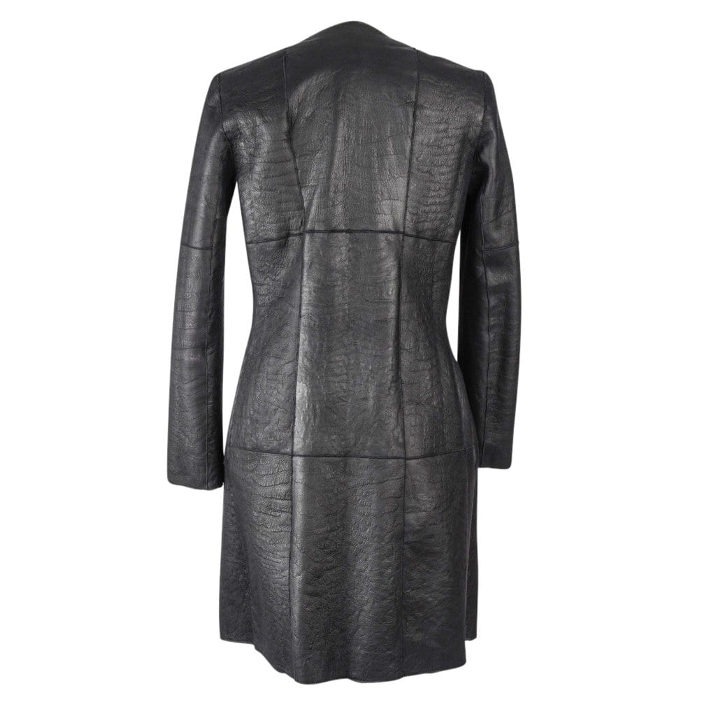 Christian Dior Coat Black Persian Lamb Shearling Reversible 6