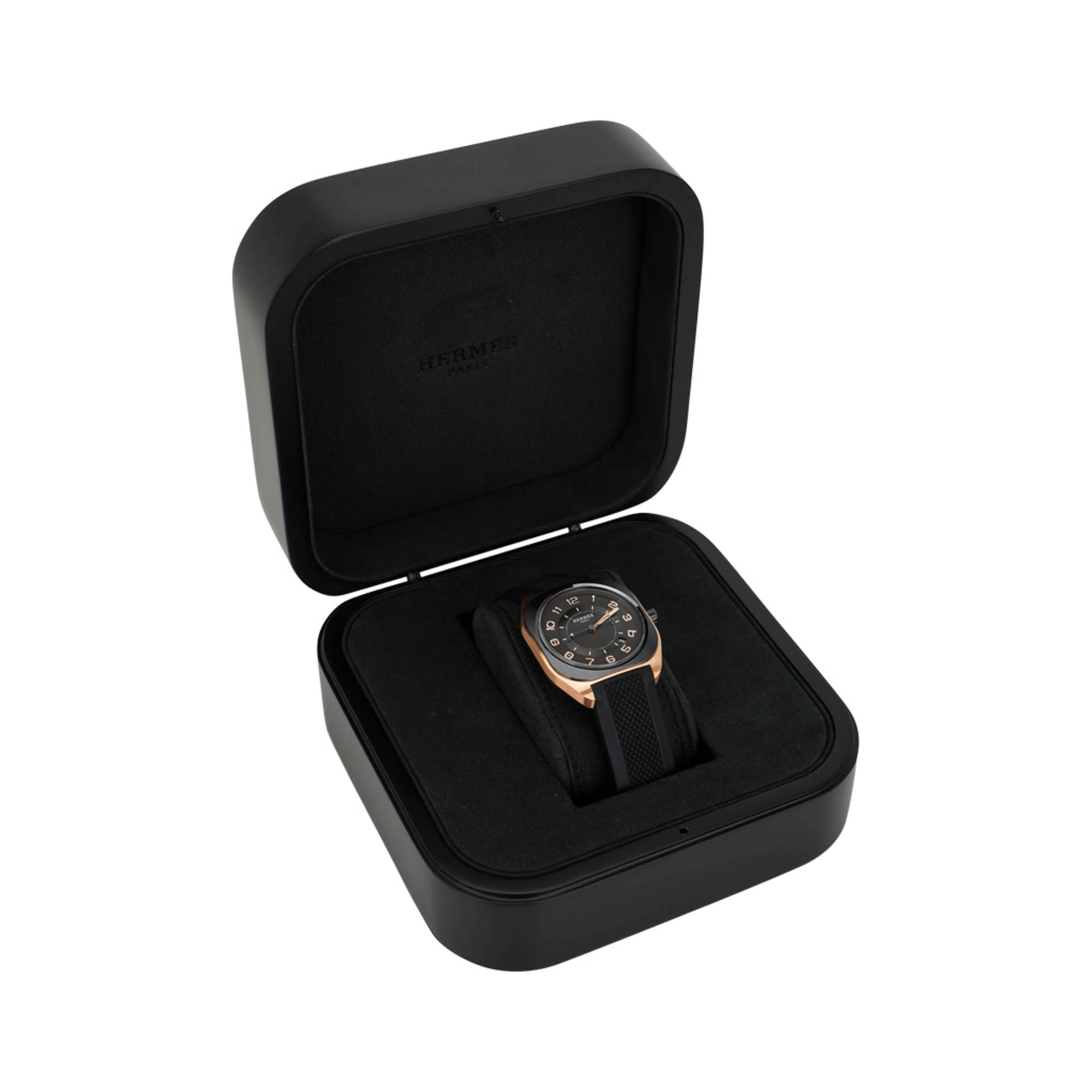 Hermès H08 Rose Gold Watch | La Matière du Temps 42mm | Mightychic