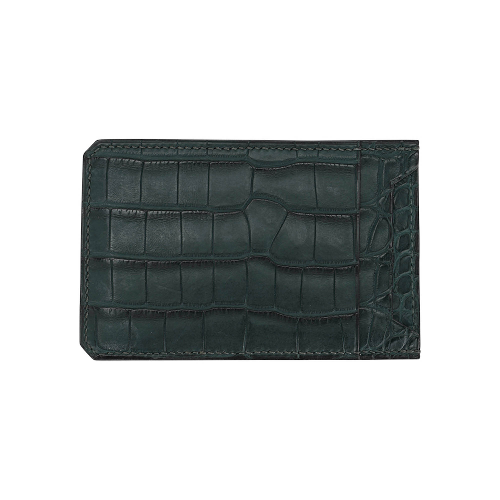 Hermès City 4CC Card Holder Vert Titien Matte Alligator | Mightychic
