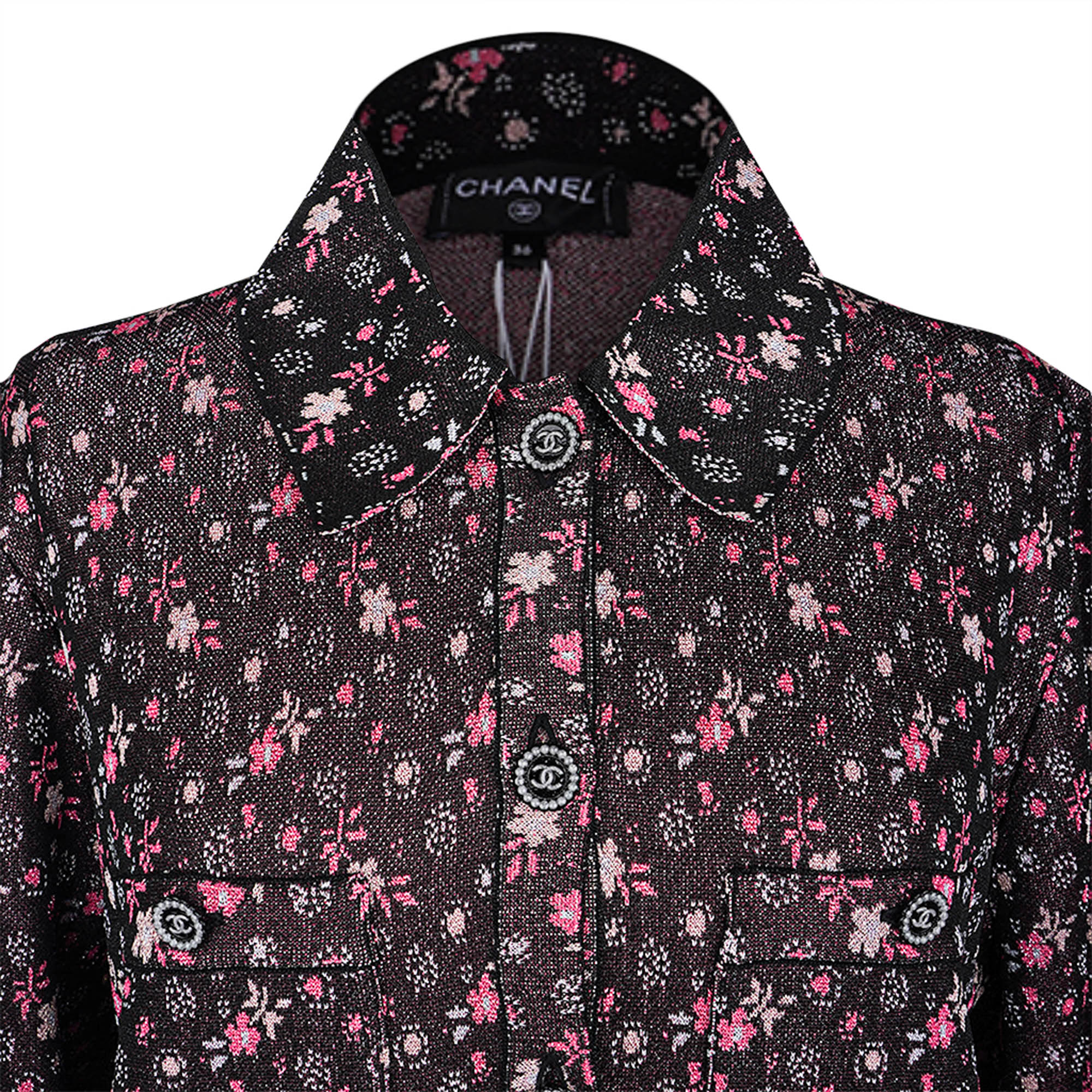 Chanel 24B Jacket Black & Pink – Elegant Light Jacket | Mightychic