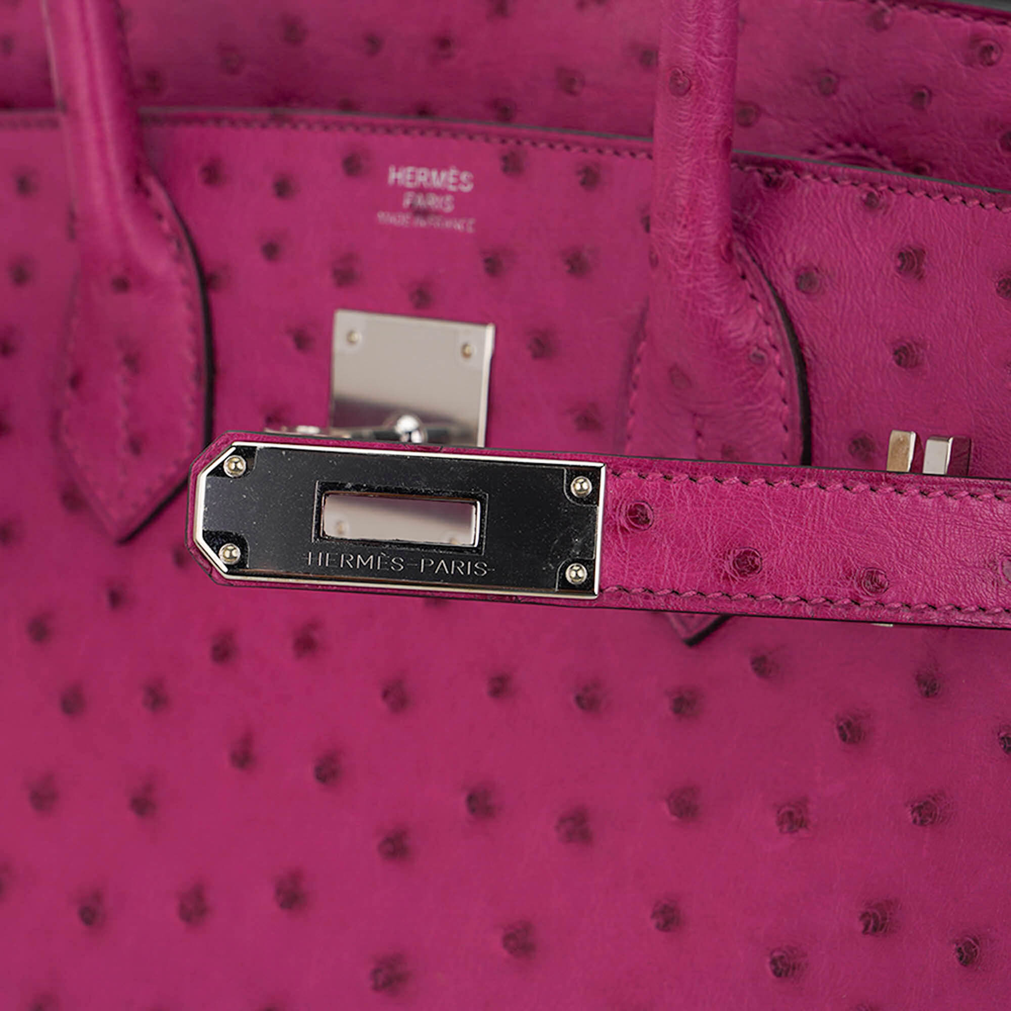 Hermès Birkin Rose Pourpre 30cm Ostrich Bag | Mightychic | Mightychic