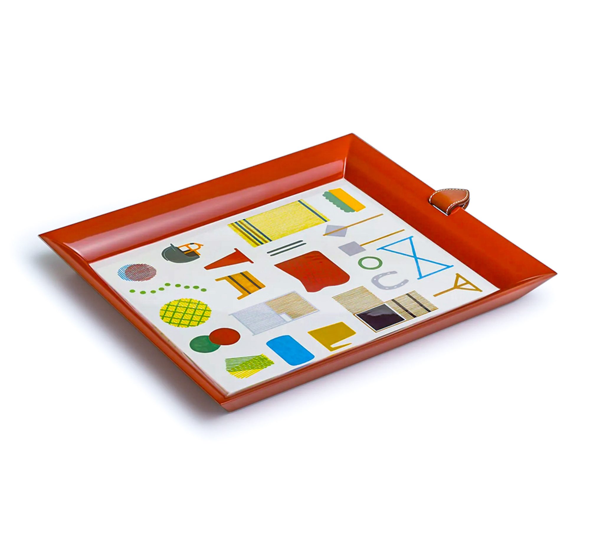 Hermes Atrium tray Saut Hermes equestrian motif mightychic