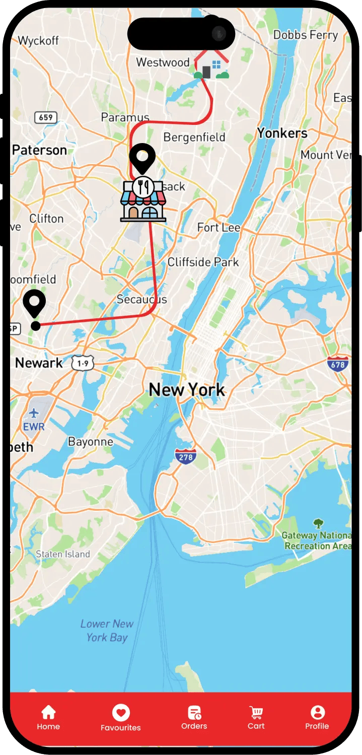 Swiggy Clone 1 Online Food Ordering App Map View.webp