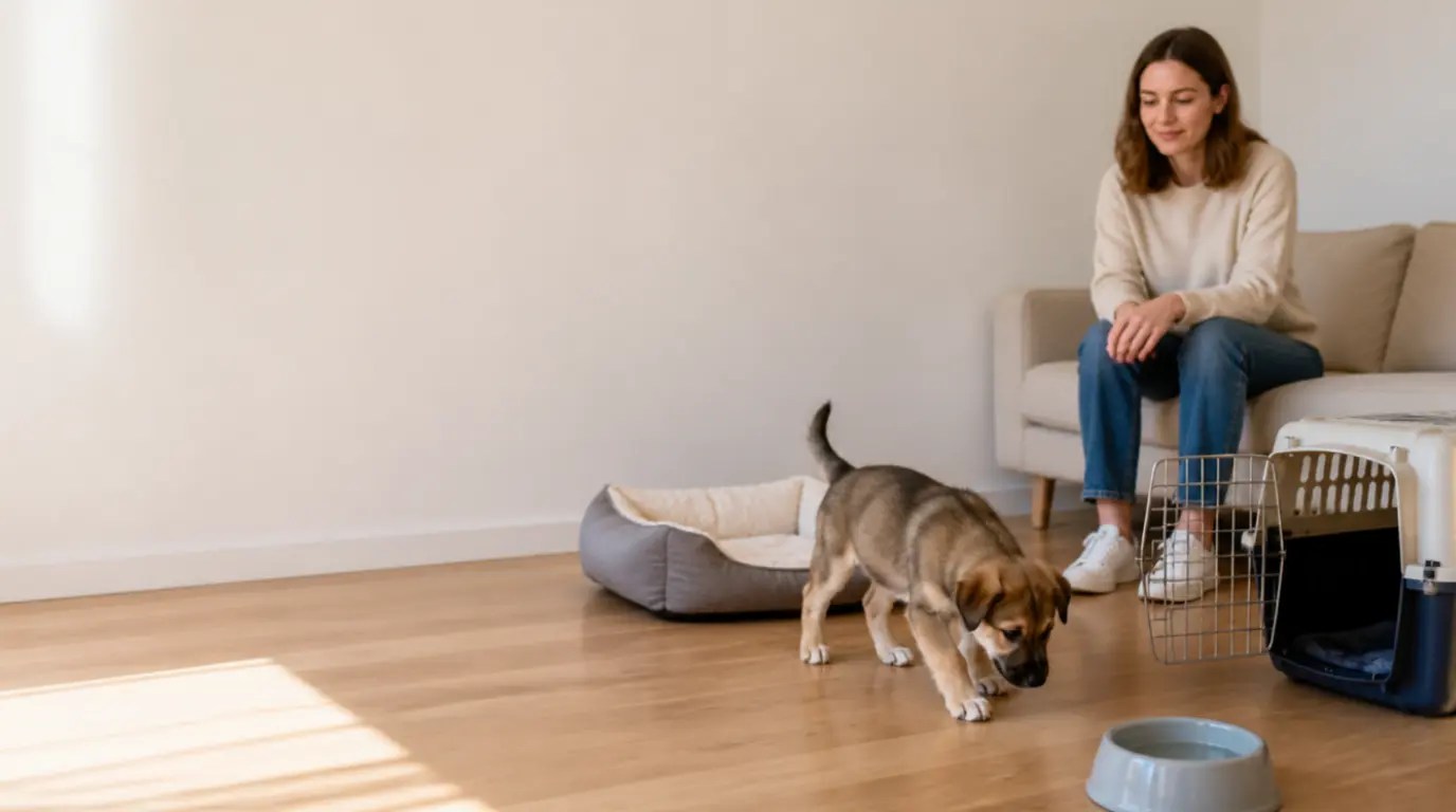 El primer día de un cachorro en casa: cómo acompañar su adaptación