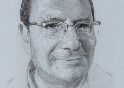 Jorge Naranjo - Retrato Realista personalizado para regalo por Miguel Ángel Baquerizo en Quito Ecuador