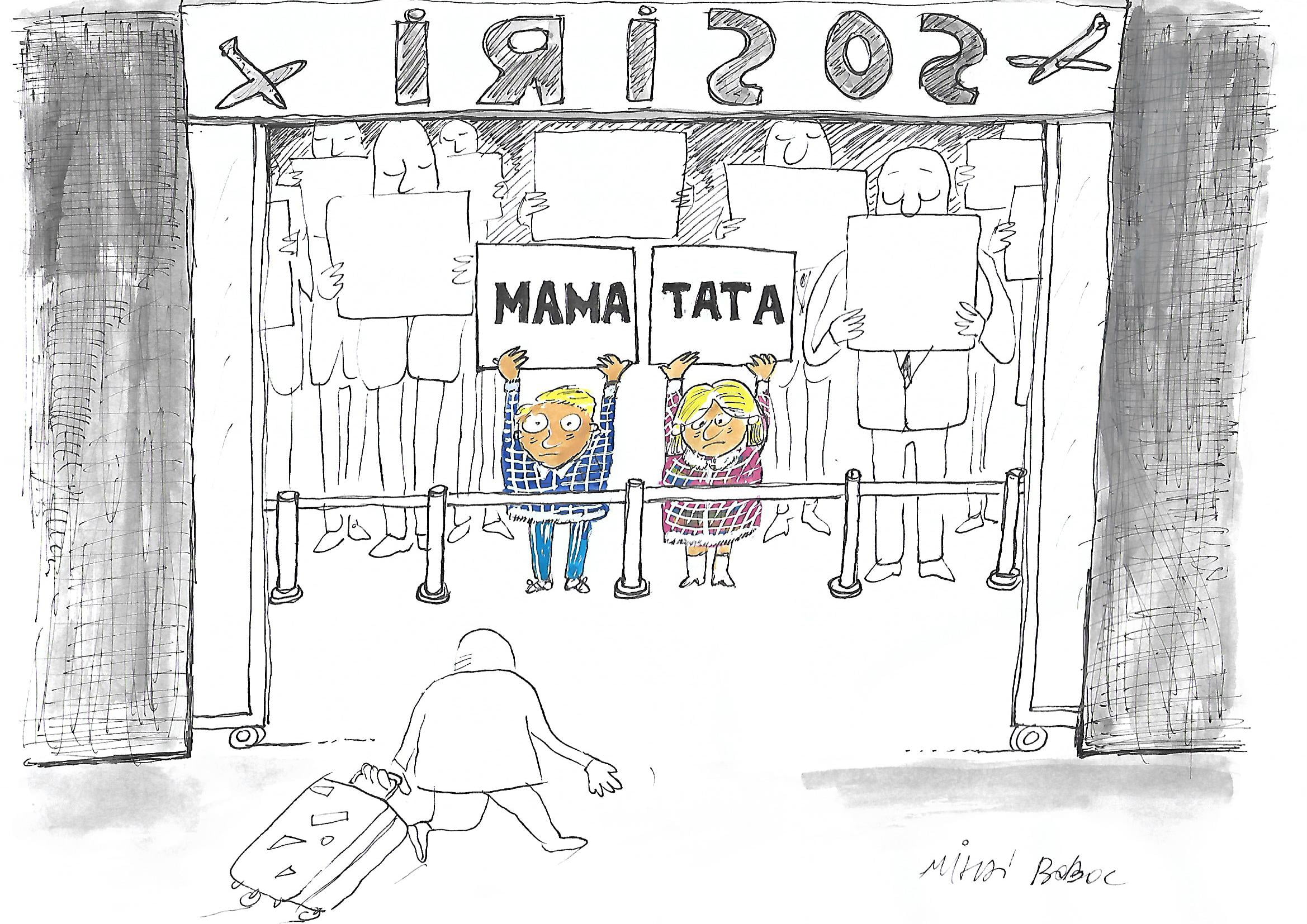 ASTEPTAND...PE MAMA....TATA