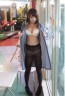 【浜崎真緒】エロすぎる美巨乳のスレンダー美女を露出調教!コートの中はパンティ一枚の裸体を抱きしめて野外で中出しセックス