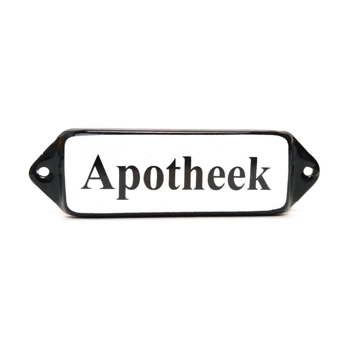 Emaille tekstbord Apotheek