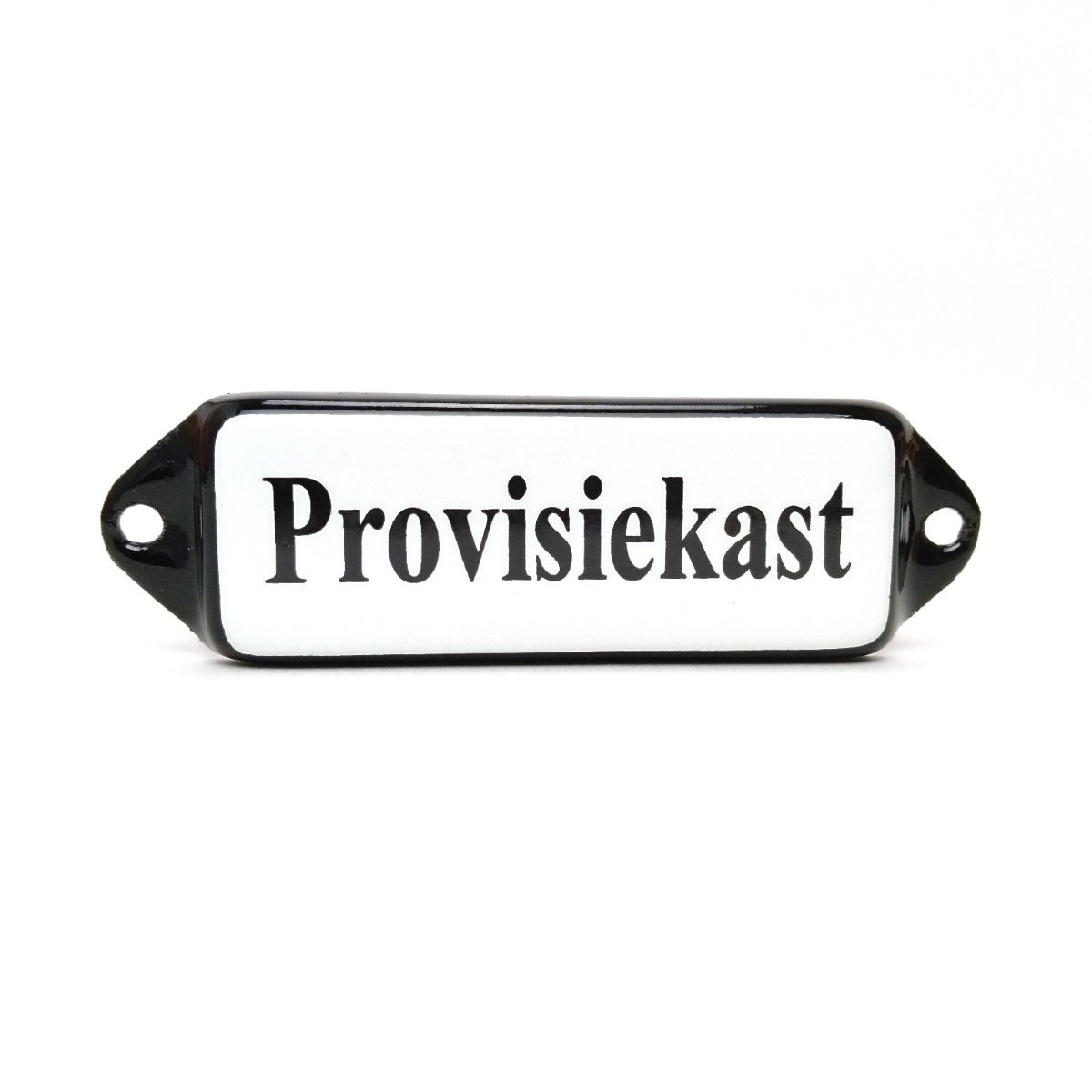 Emaille tekstbord Provisiekast