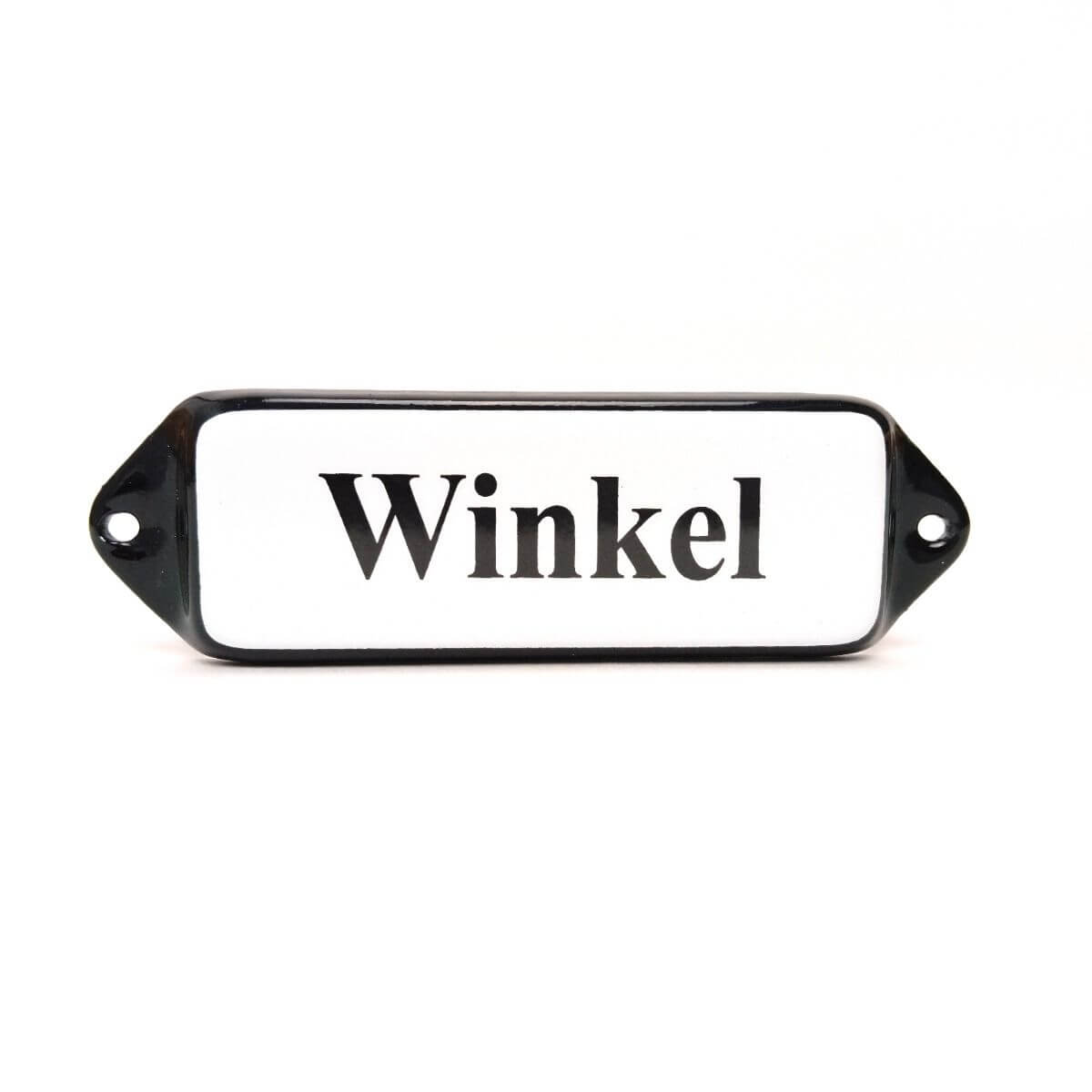 Emaille tekstbord Winkel