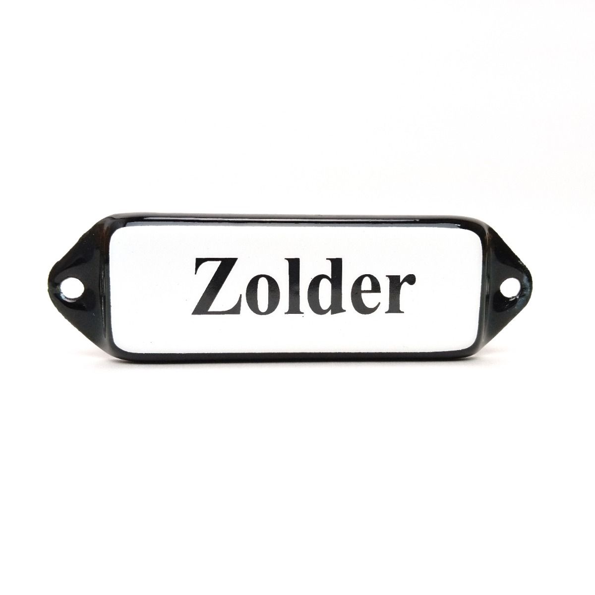 Emaille tekstbord Zolder