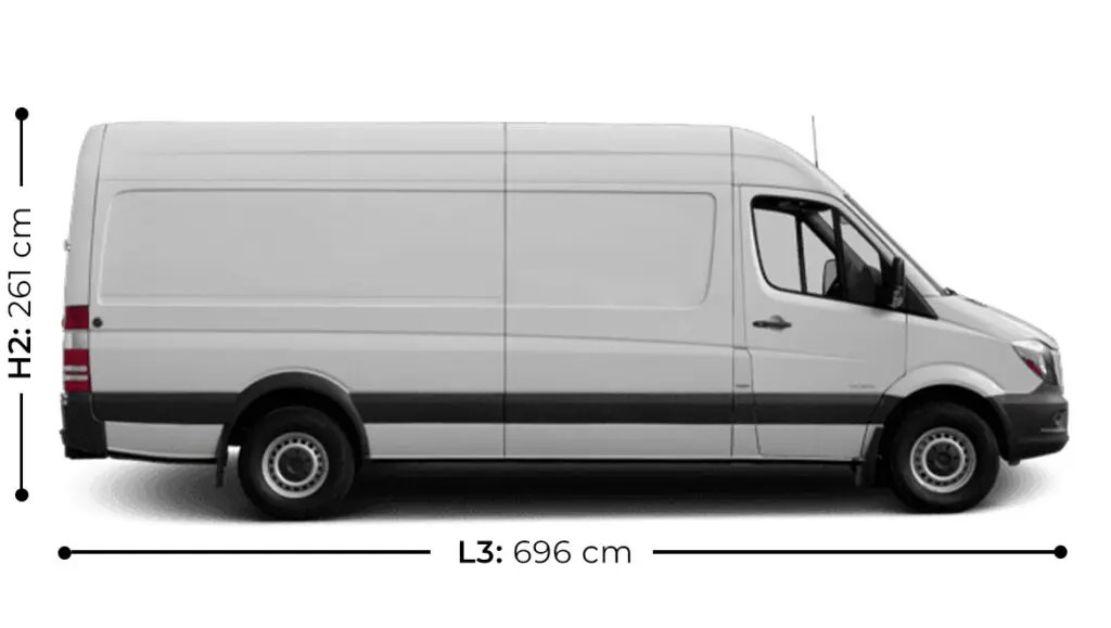 Mercedes Sprinter of Volkswagen Crafter L4H3