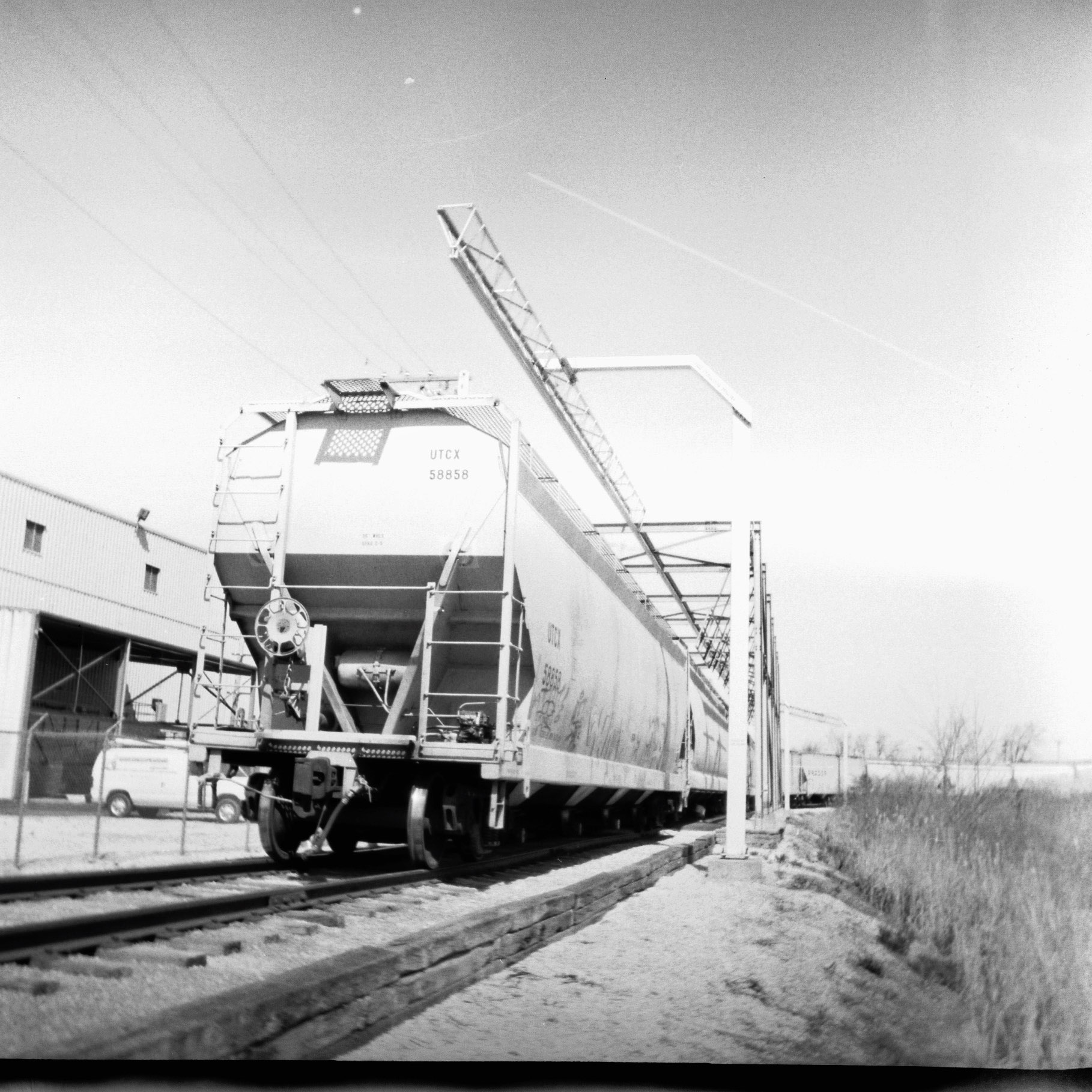 This railroad car is always parked near my work and is a frequent photographic subject of mine.