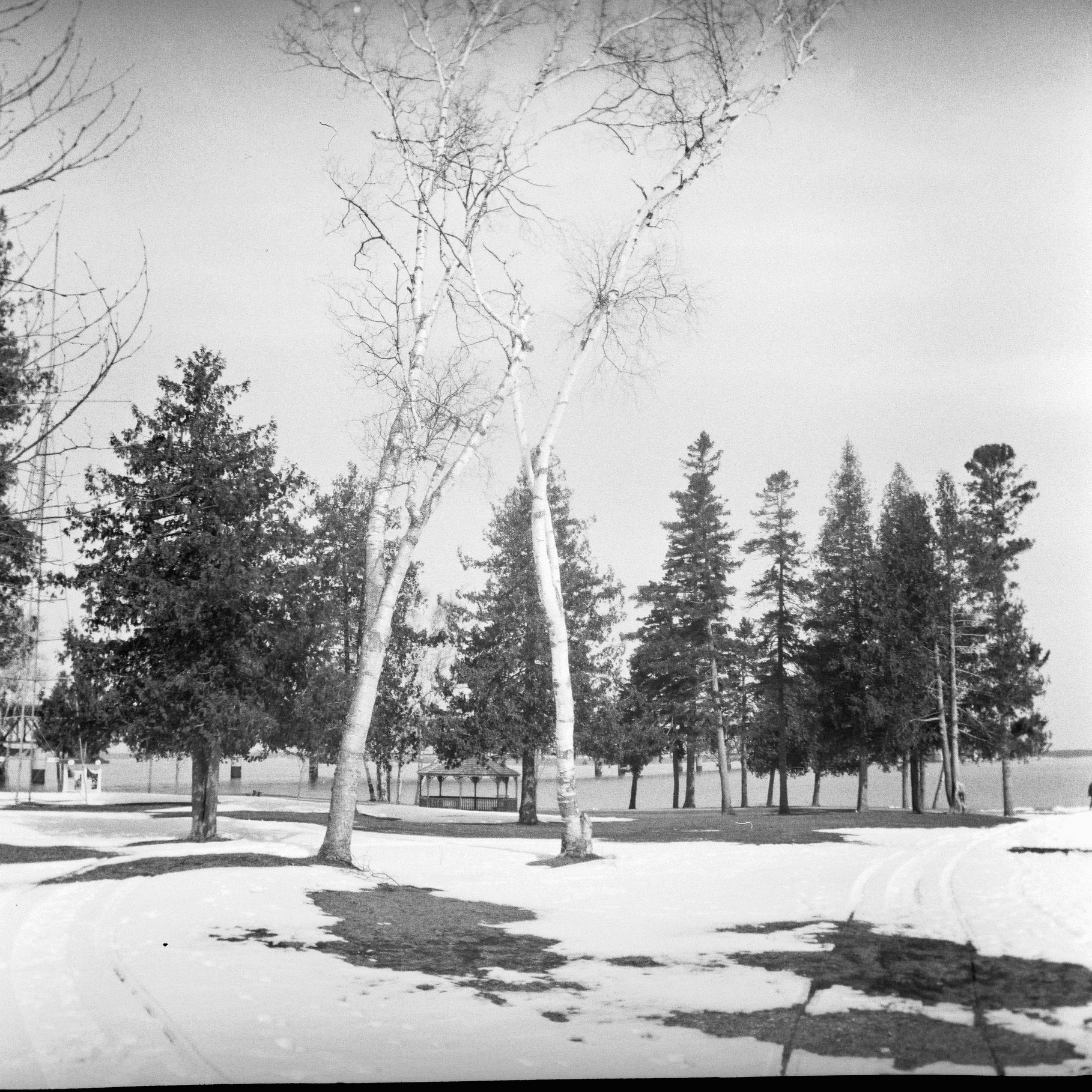 The colonial park in Mackinaw City.