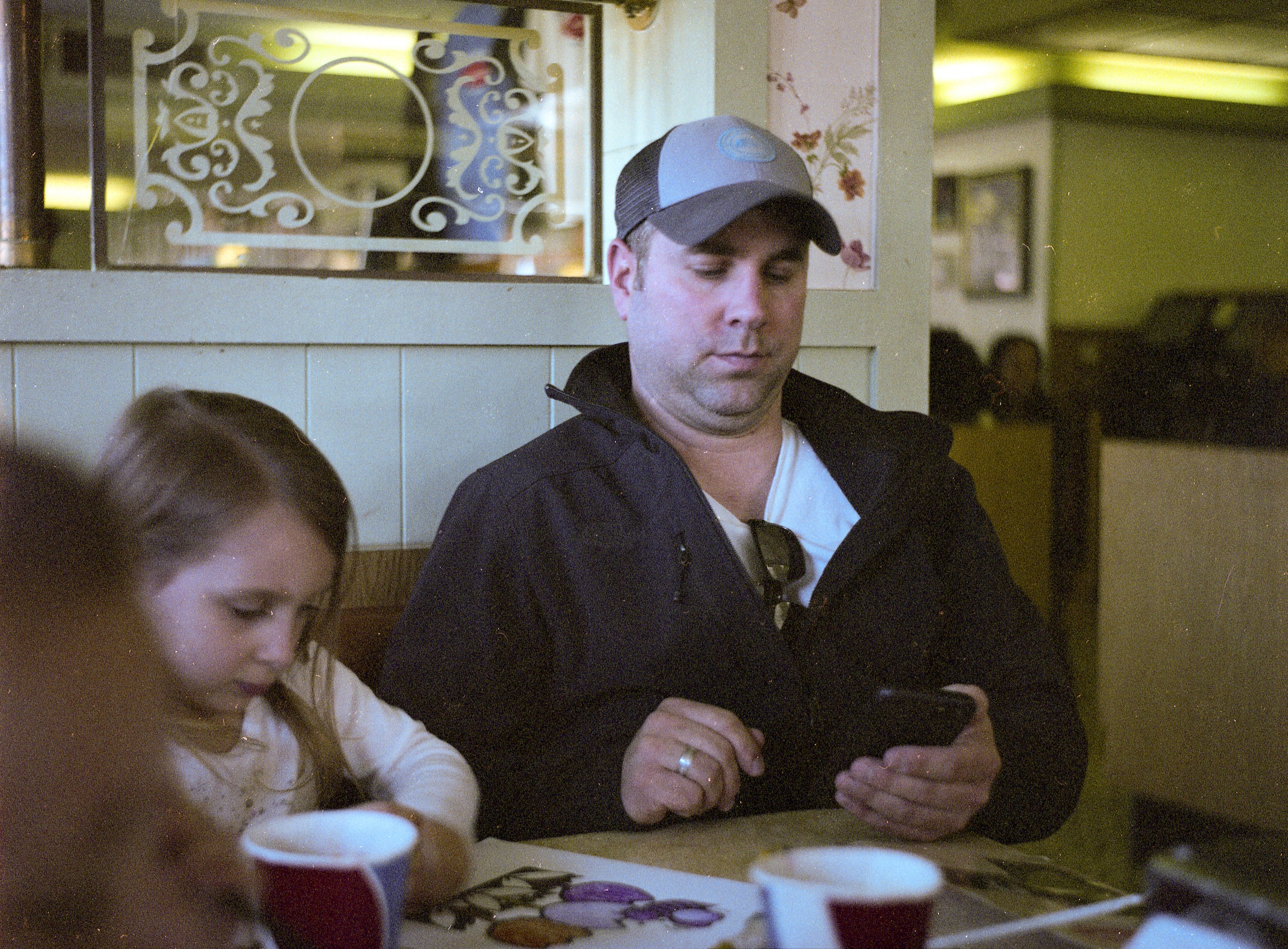 My one attempt at an interior shot wide open isn't great, but still impressive considering the expired Kodacolor film.
