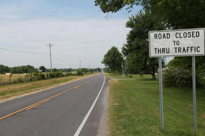 Bridge Out Ahead. --East of Paducah, Ky