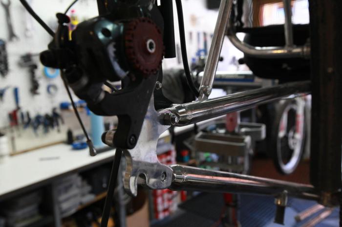A new bolt and nylock nut to hold on Persephone's rear end.