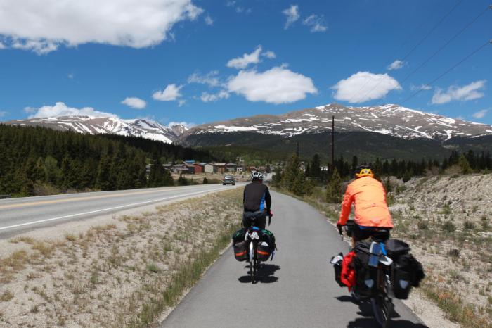 A wonderful bike path from Fairplay, CO to Alma, CO.