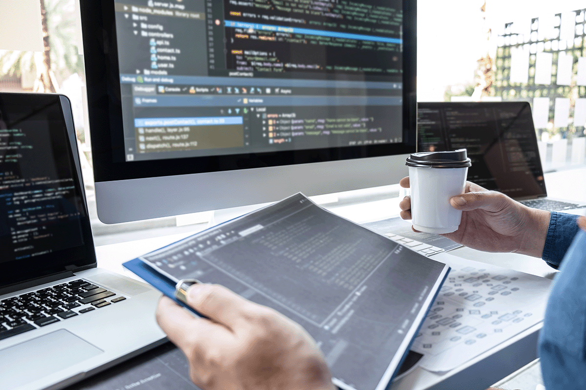 Person Working on CSS Code