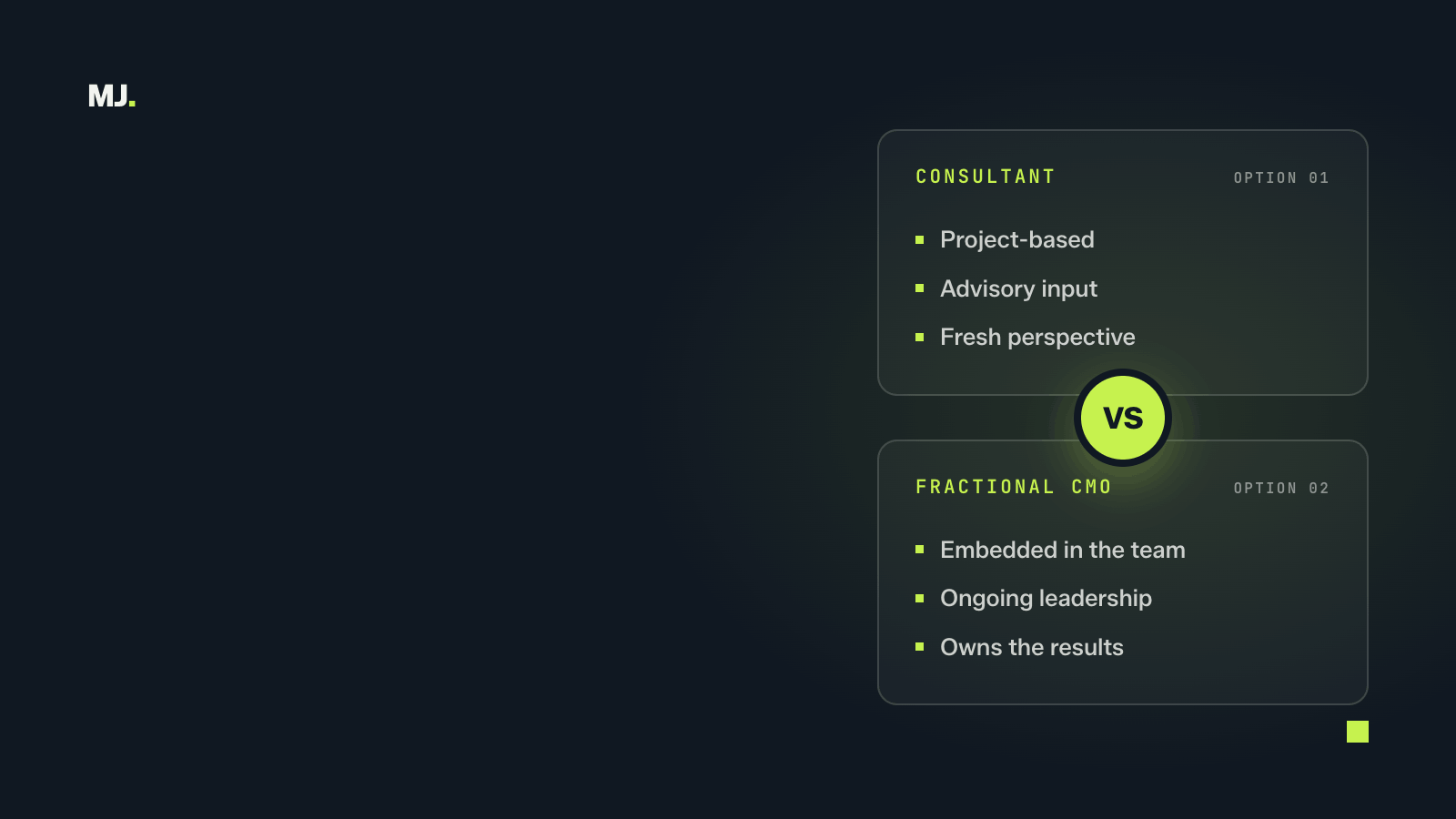 Consultant vs CMO Blog Header