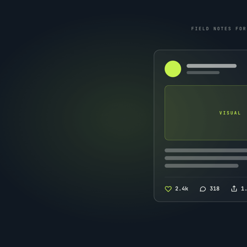 Zero-Click Blog Header