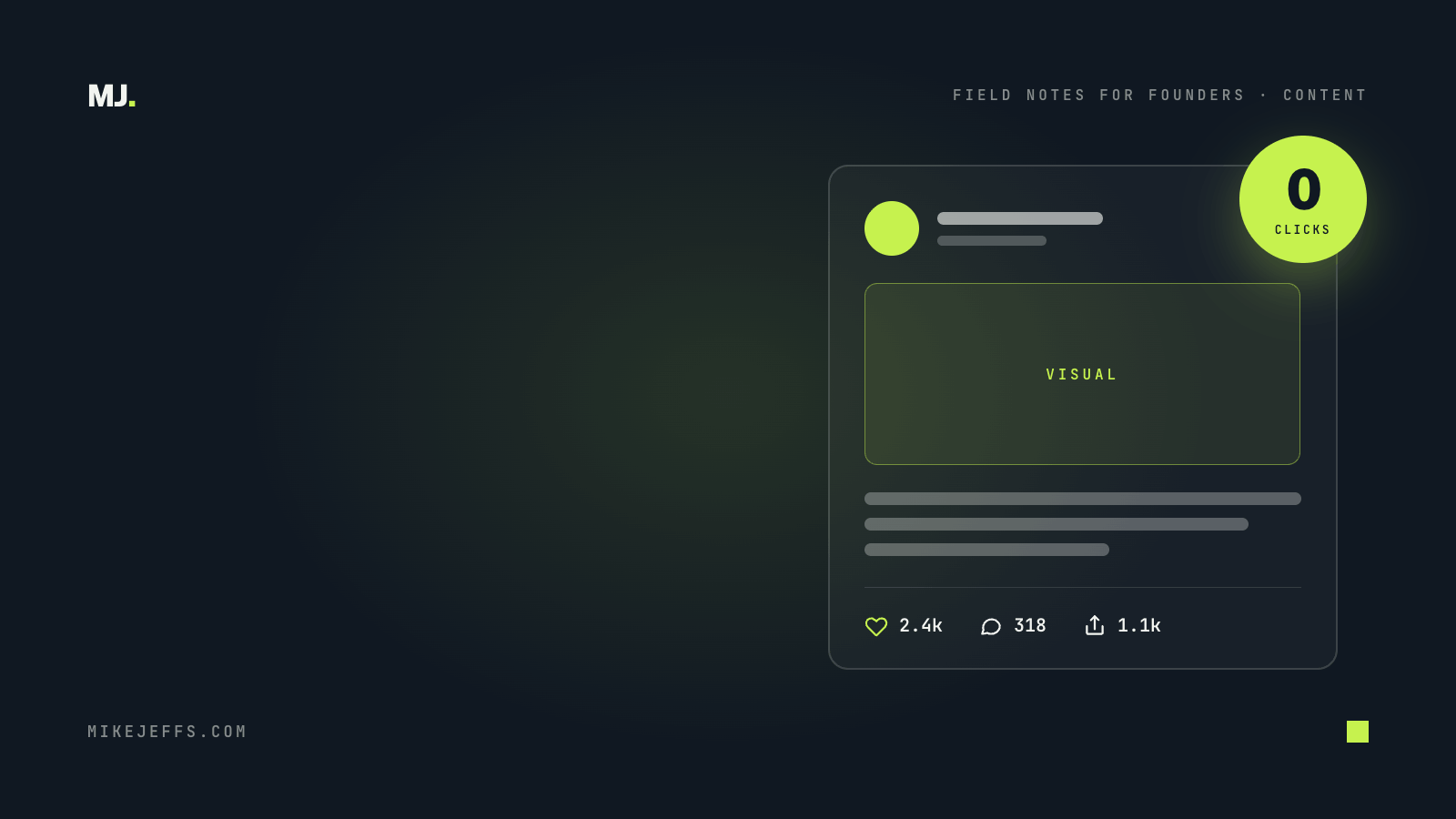 Zero-Click Blog Header