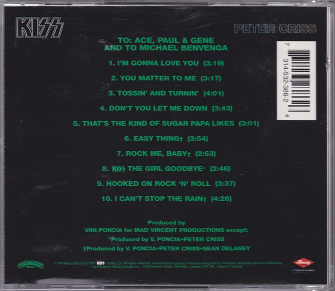 REVIEW: KISS – Peter Criss (1978) | mikeladano.com