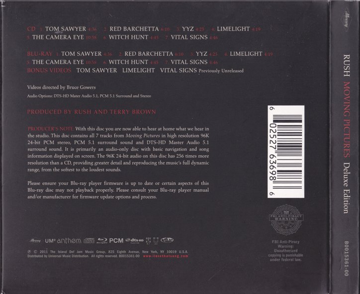 REVIEW: Rush – Moving Pictures (CD/blu-ray deluxe edition
